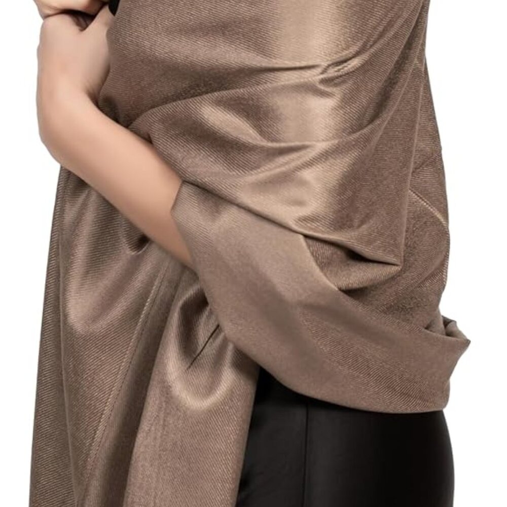 Soft Silky Pashmina Scarf for Women - Shawl Wrap for Evening Dresses,...